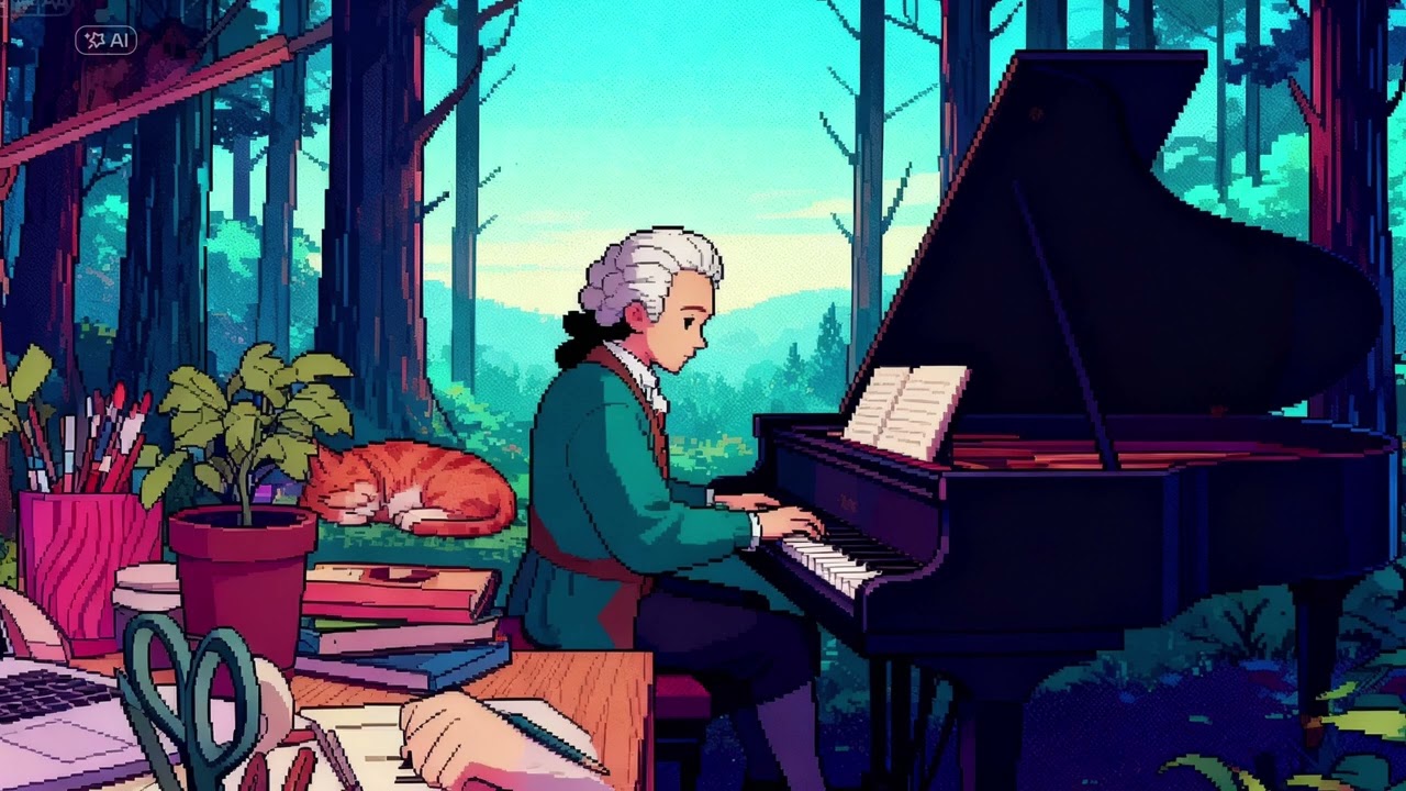 Scarlatti Sonata nro.32 #pianorelajante  #músicapararelajarse #rainsounds 