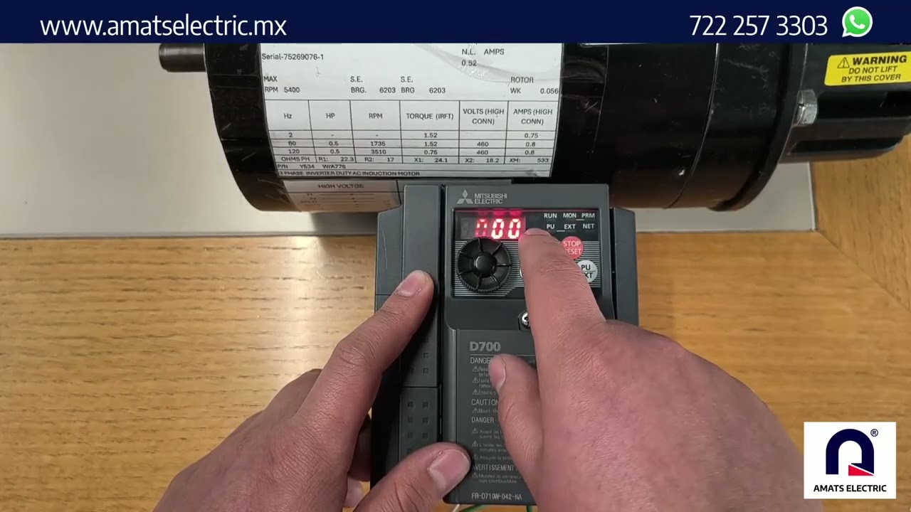 Parametrización y Control de VFD D700 Mitsubishi Electric