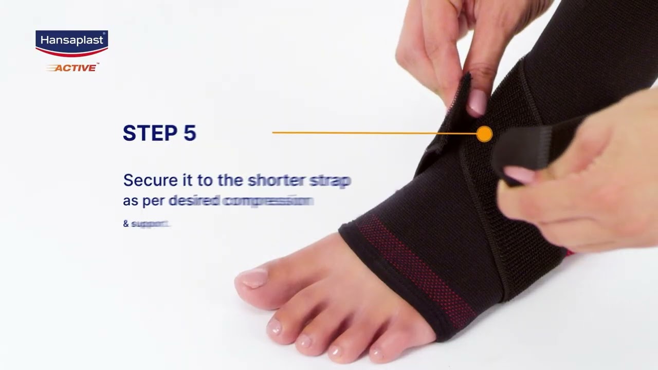 How to wear the Hansaplast Ankle Binder Support
