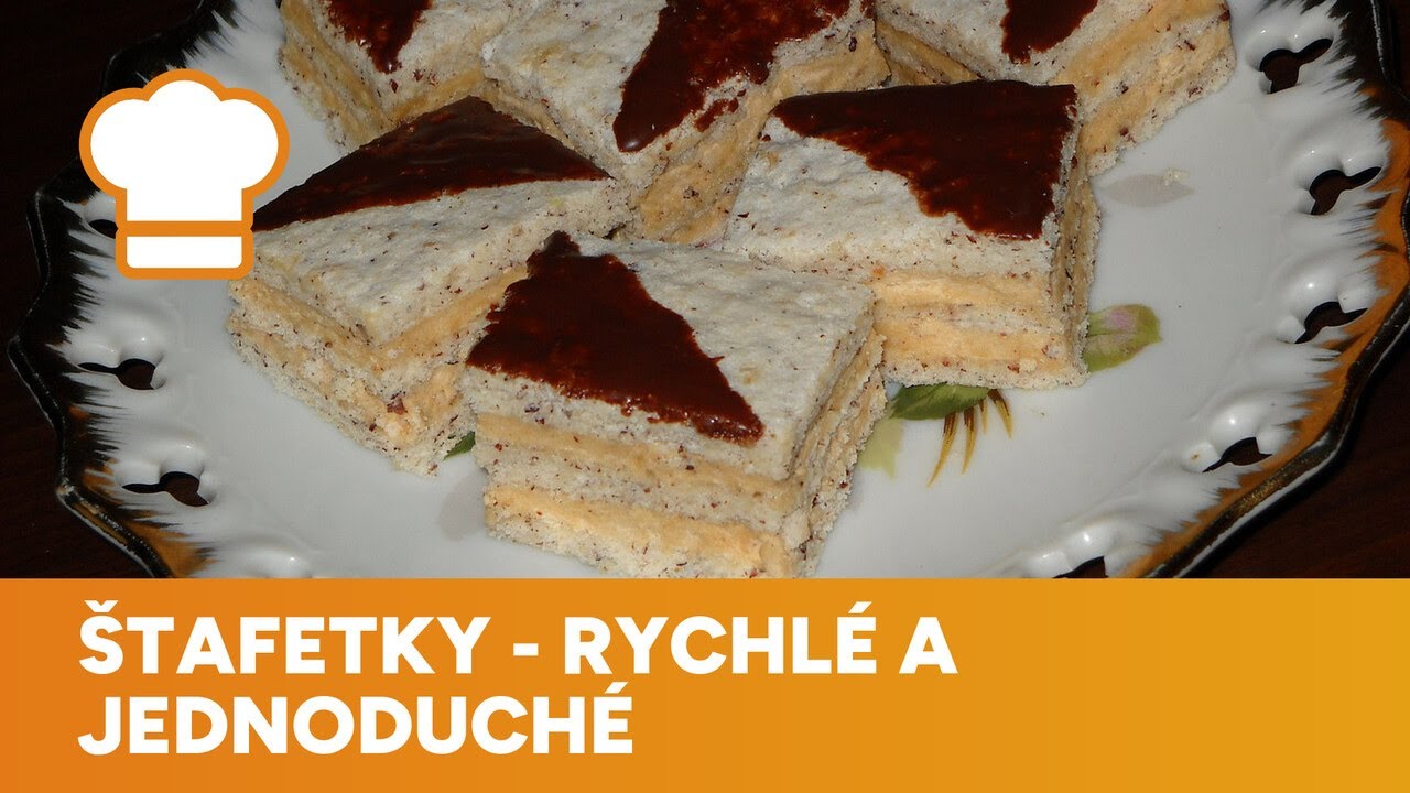 Štafetky: Kombinace bílkového ořechového korpusu a kávového krému je neodolatelná