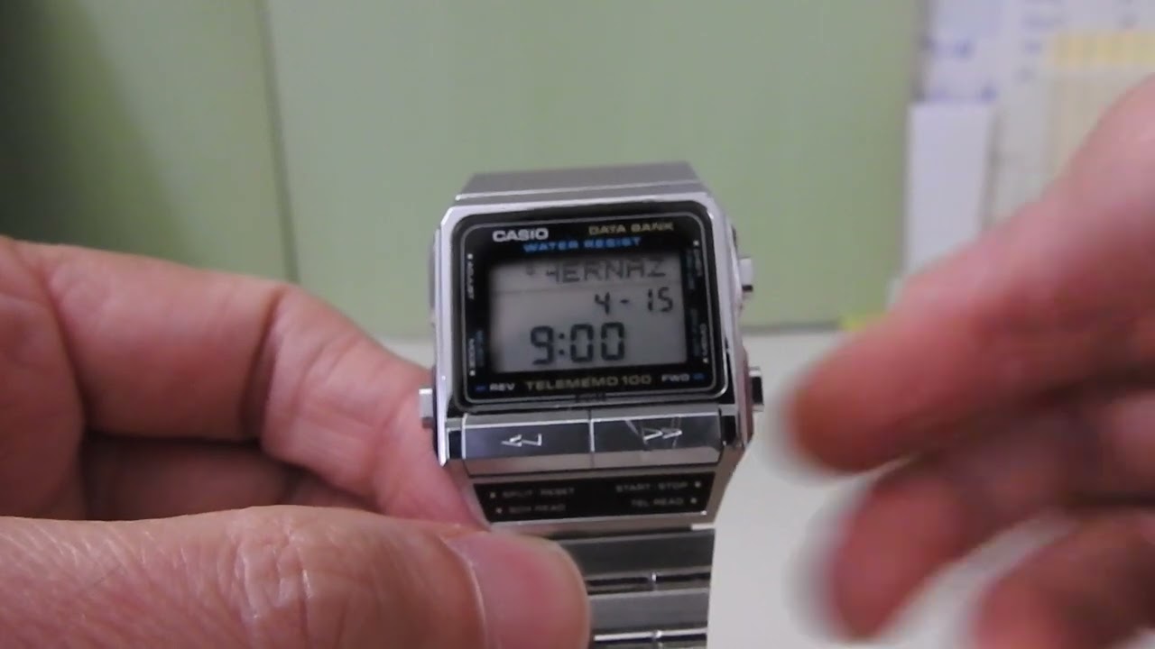 Casio Databank watch DBX-110 telememo 100 review