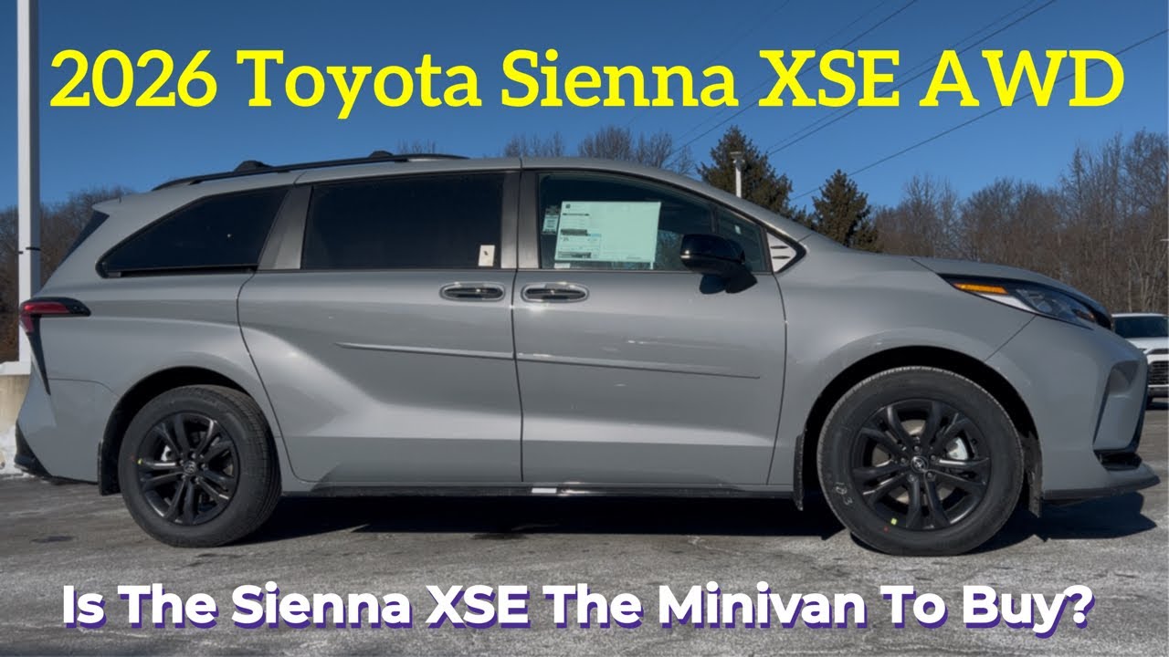 Toyota Sienna XSE 2026 года: Является ли Sienna 2026 года ЛУЧШИМ минивэном?