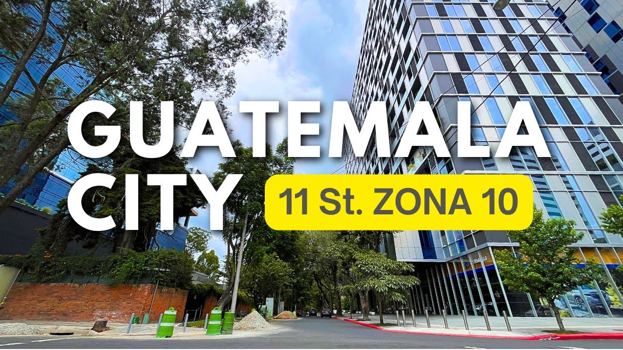 Guatemala City, Guatemala 🇬🇹 - Exploring the beautiful 11 Street Zona 10 - 4K Walking Tour