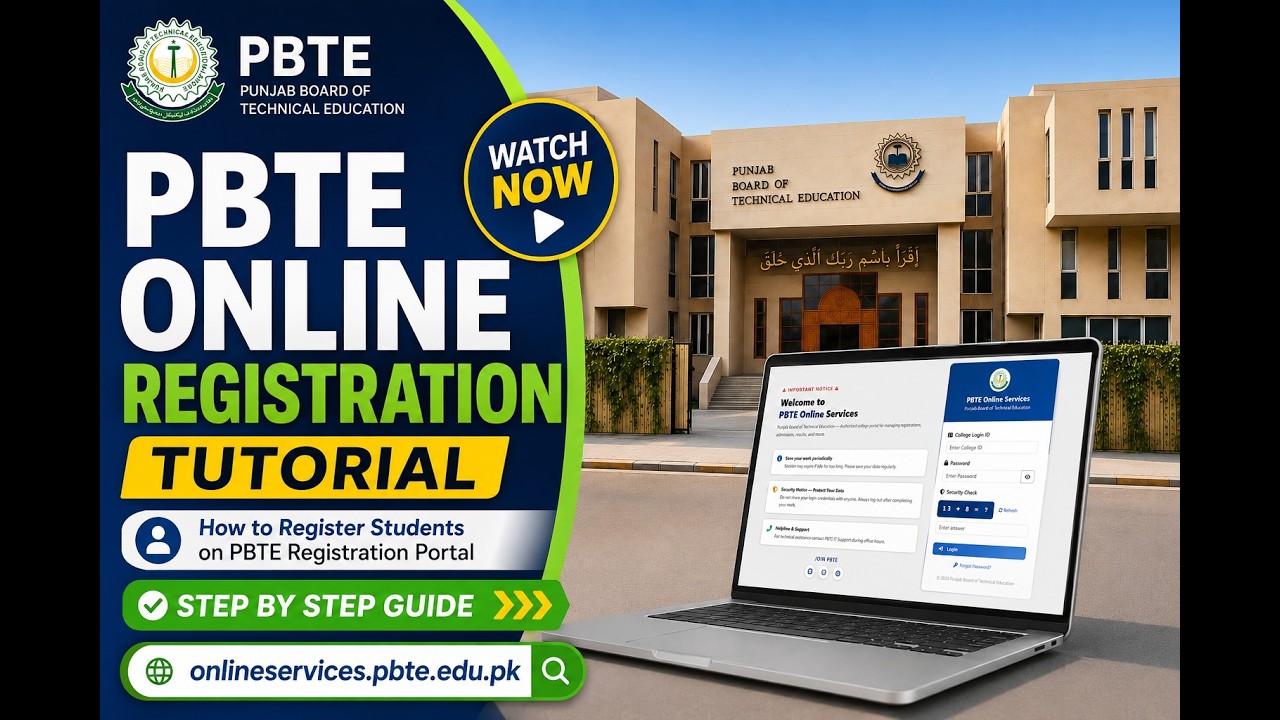 PBTE Student Registration Process | Complete Guide for Affiliated Institutes
