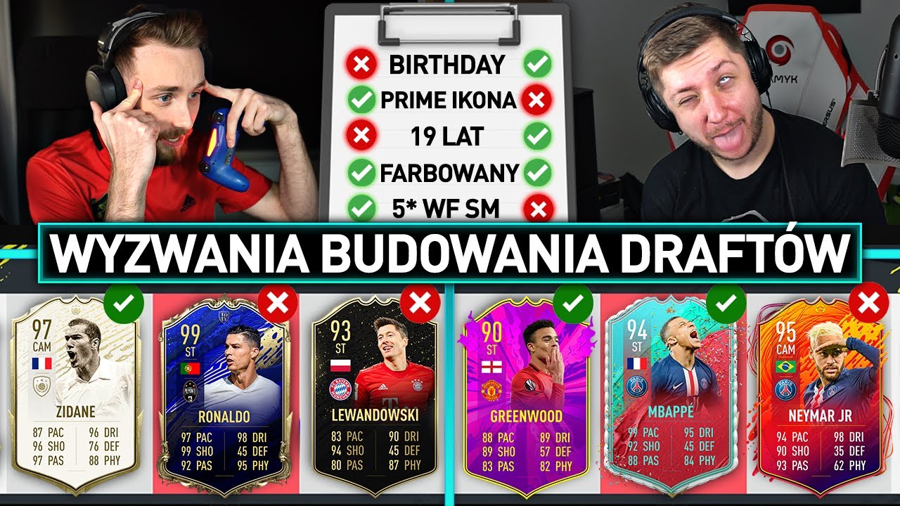 ZA TRUDNE?! WYZWANIA BUDOWANIA DRAFTÓW VS KAMYK! FIFA 20