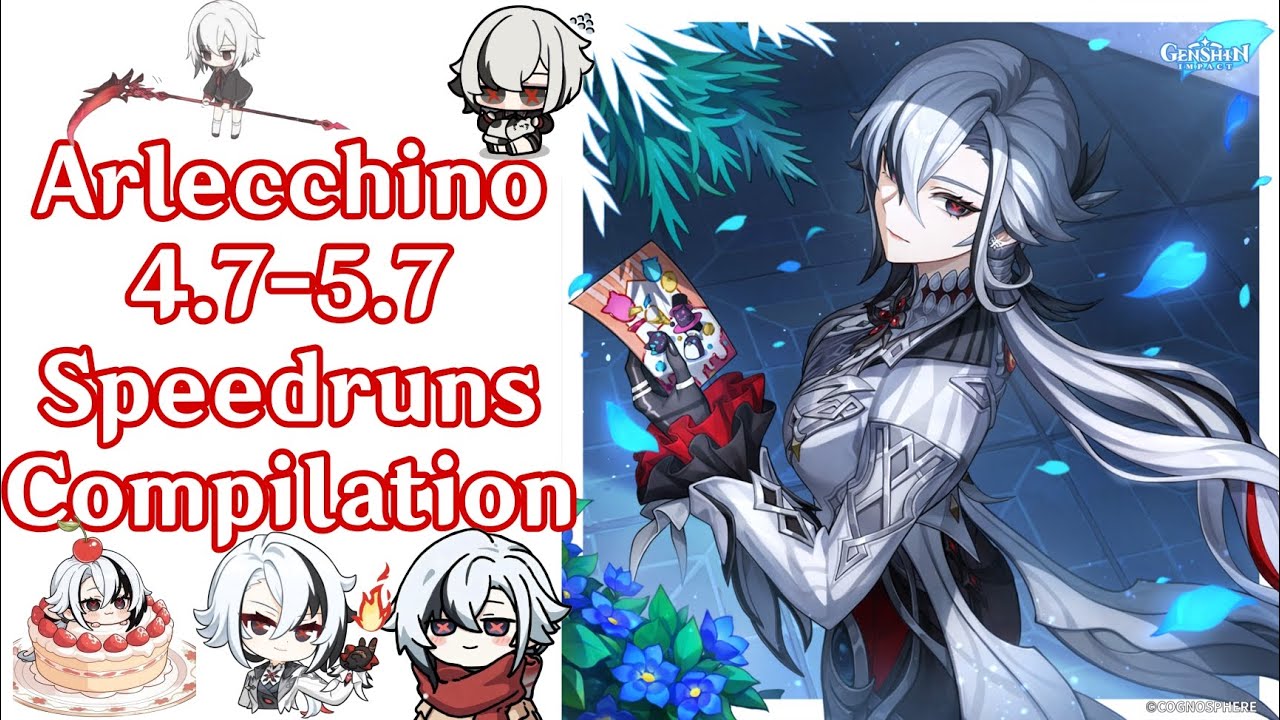 【Genshin Impact】Arlecchino Birthday Speedrun Compilation 2025 ✦ “Oath of the Crimson Moon” ✦