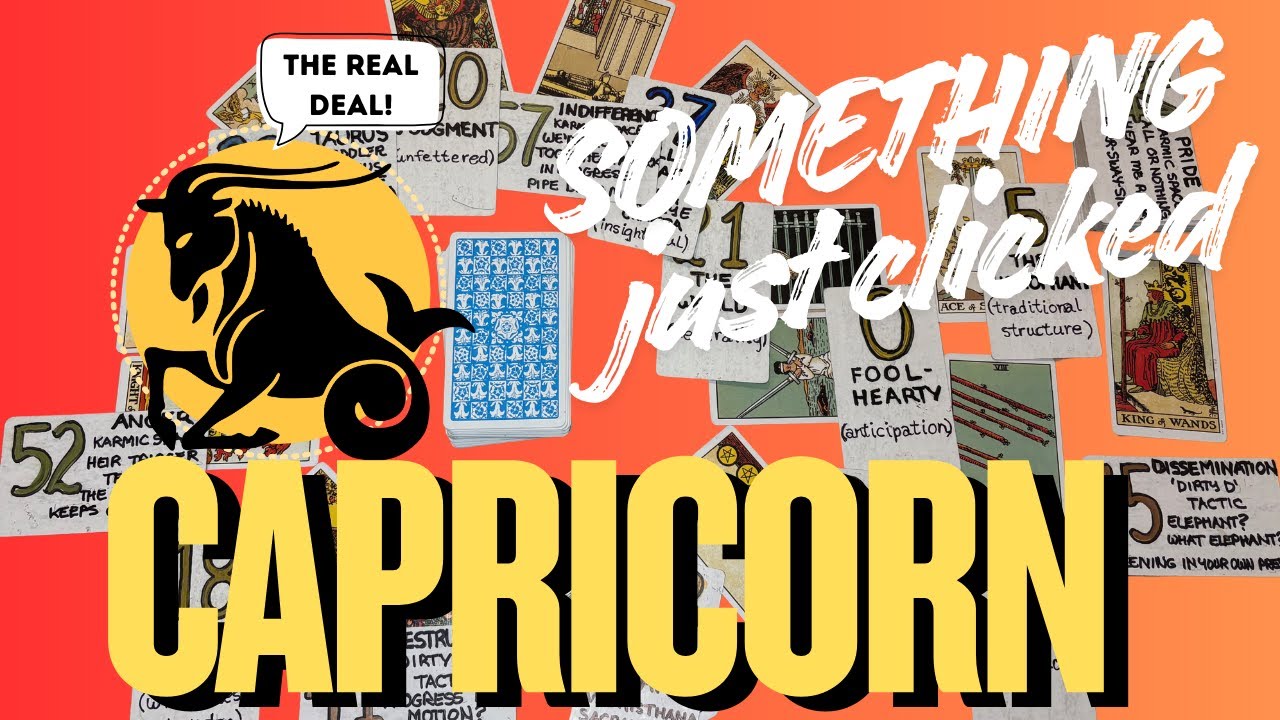 CAPRICORN Is that the WHEEL of FORTUNE? The TRUTH is REVEALED #tarot  #capricorntarotreading