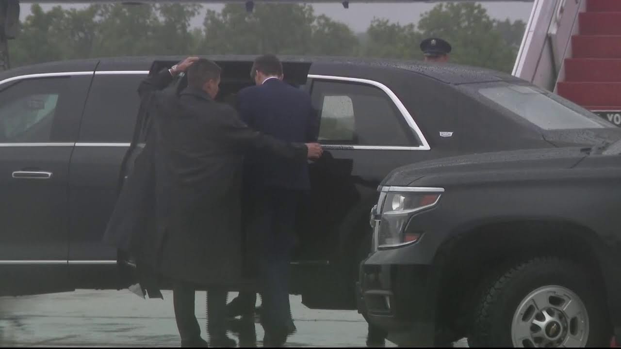 Air Force One landing in Pittsburgh