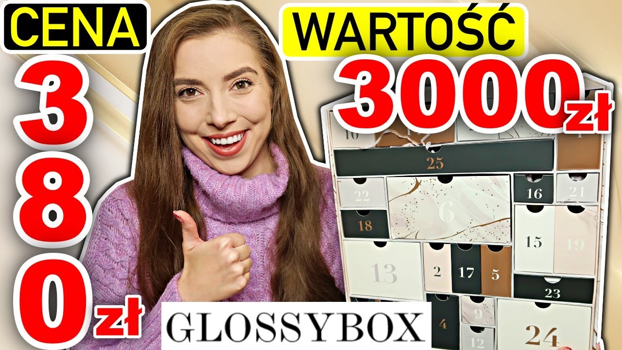 Opłacalny luksusowy kalendarz adwentowy Glossybox
