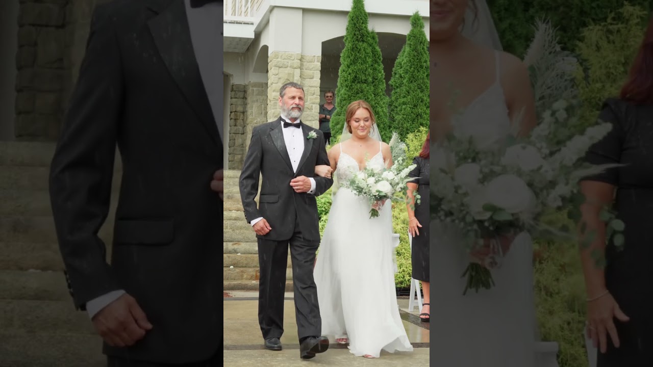 🌧️ talk about vows that weather and storm.💬 follow for more wedding moments  #weddingceremony