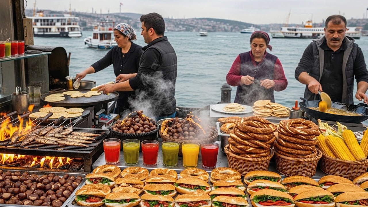 Everything in One Table! Turkish Street Food Feast in Istanbul