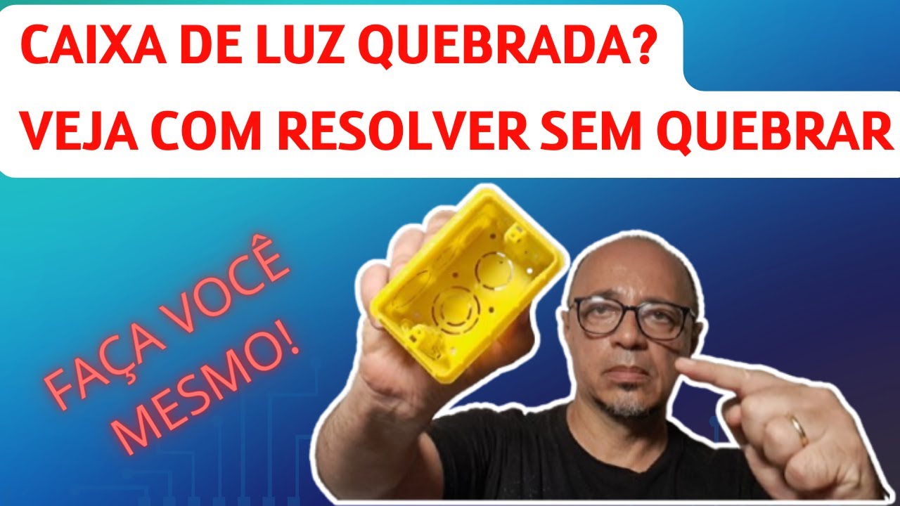 Como reparar uma caixa de tomada quebrada