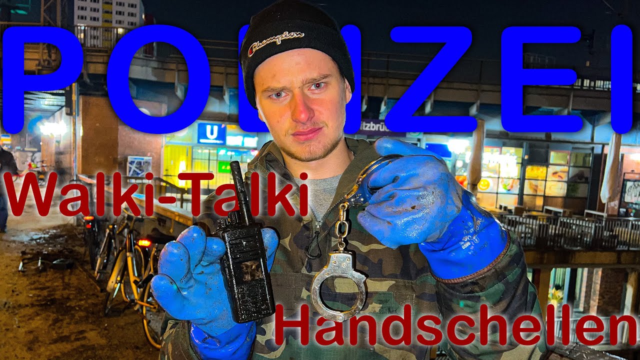 POLIZEI-Ausr&uuml;stung beim Magnetfischen gefunden!! / Gebr&uuml;der Lange