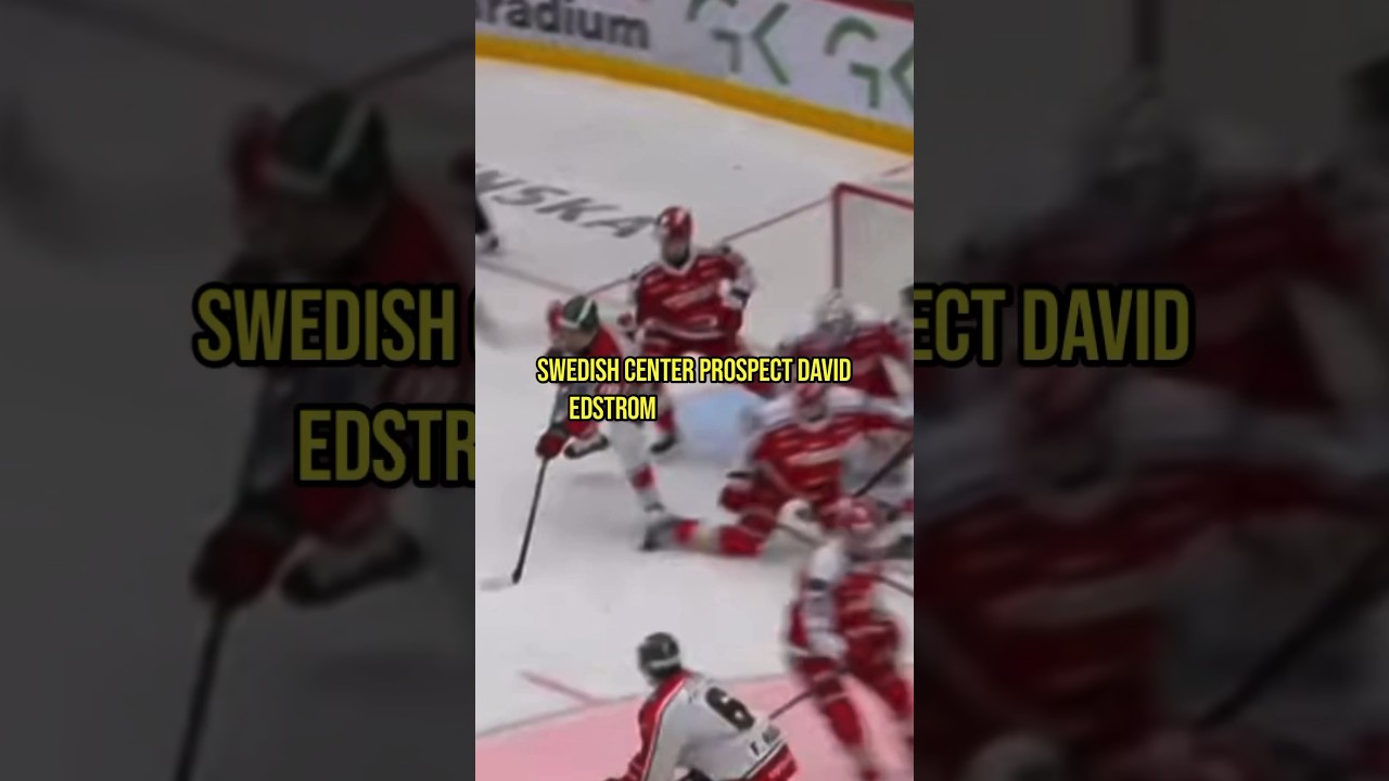 David Edstrom Swedish Center Prospect Could Be A Steal In The 2023 NHL DRAFT! #nhldraft #shorts #nhl