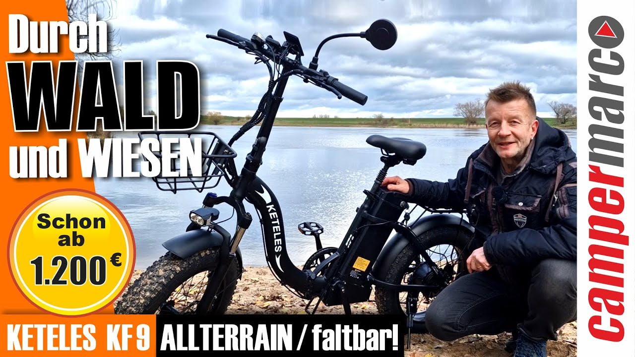 Mit dem faltbaren KETELES KF9 E-Bike Allterrain durch Wald und Wiesen | Fatbike Enduro MTB