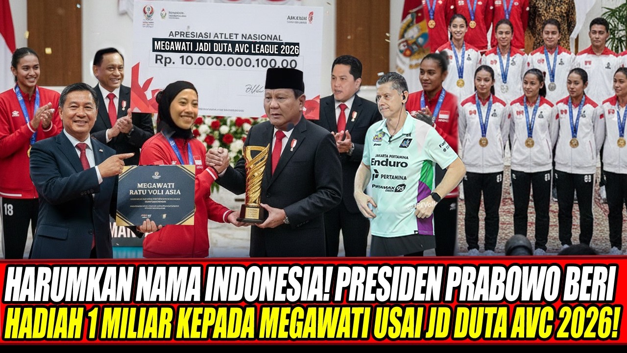 HARUMKAN NAMA INDONESIA🔥PRESIDEN PRABOWO BERI HADIAH 1 MILIAR KEPADA MEGAWATI USAI JD DUTA AVC 2026!