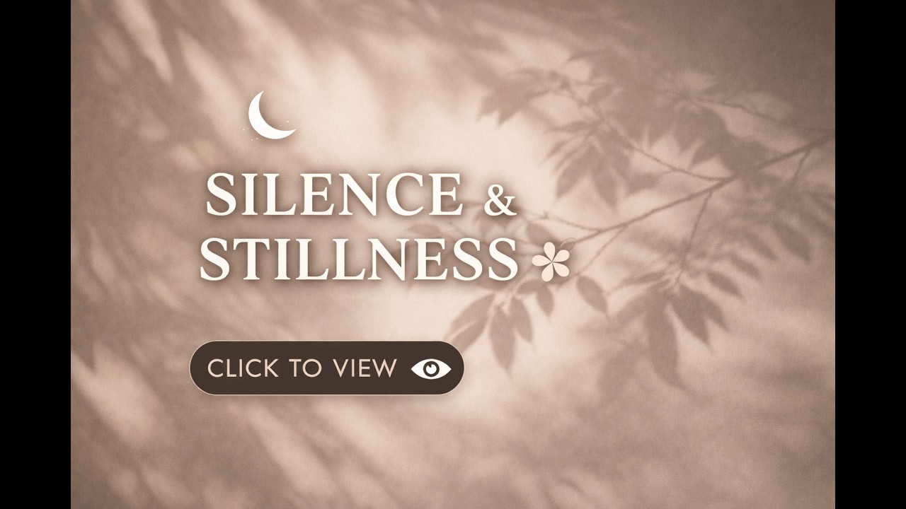 Silence & Stillness 🌿 Calm Ambient Music for Relaxation, Focus & Peace