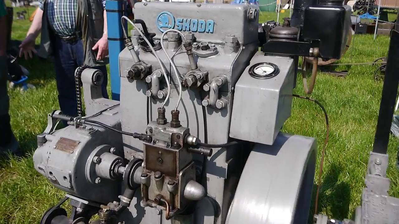 SKODA,2S110,Dieselmotor,Standmotor,Stationärmotor,stationary engine,Nuenen 2016