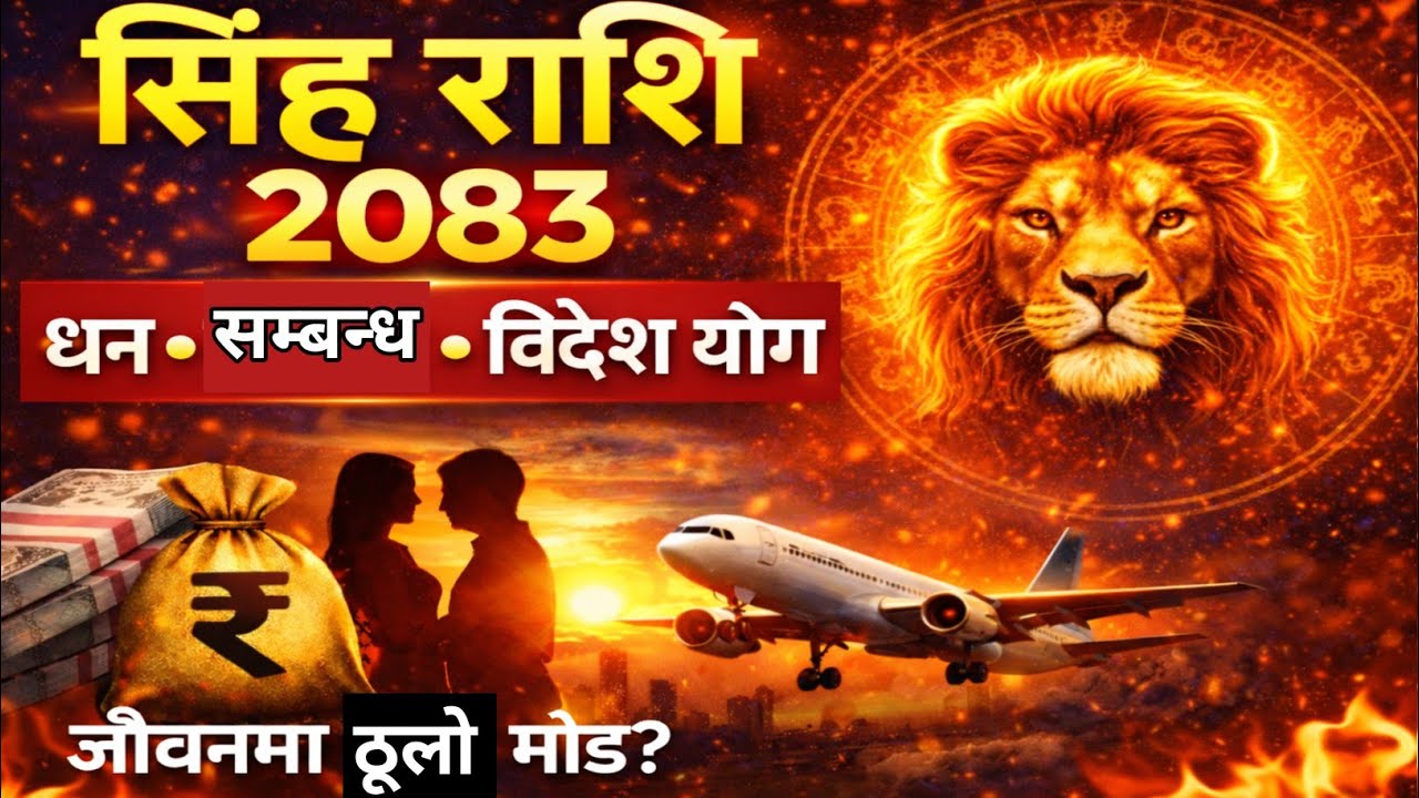 सिंह राशि २०८३ वार्षिक राशिफल 🔥 धन, करियर र प्रेममा ठूलो परिवर्तन! सिंह राशि 2083 | simha rashifal |