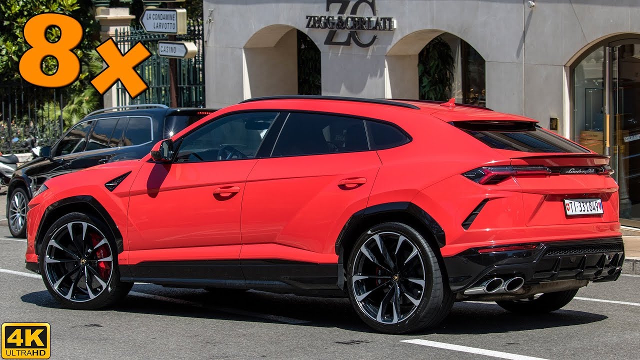 8x LAMBORGHINI URUS IN ONE DAY IN MONACO - OVERVIEW, driving and sound [2019 4K]