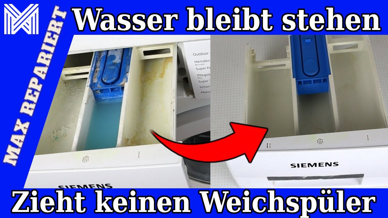 Waschmaschine zieht keinen Weichspüler - Weichspüler bleibt in der Schublade stehen