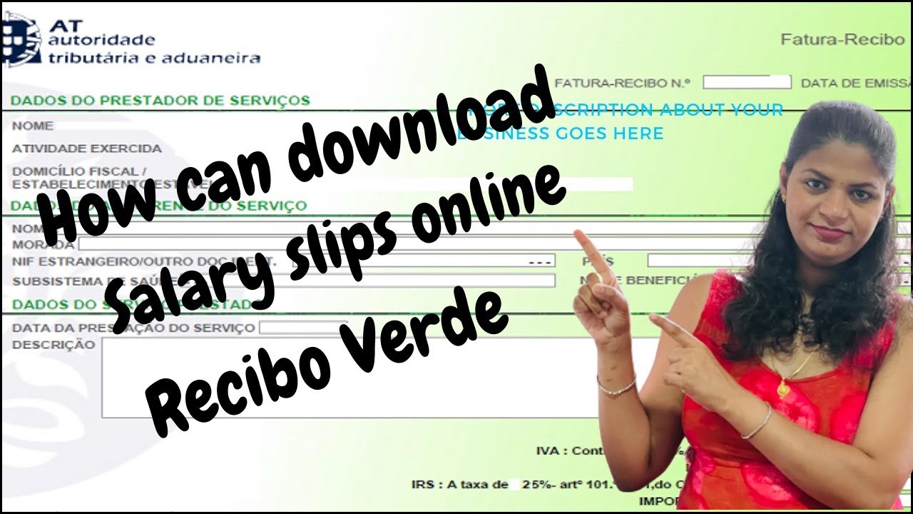 How Can Download Recibo Verde/Salary Slips Online From Home || Emitir Recibo Verde Online