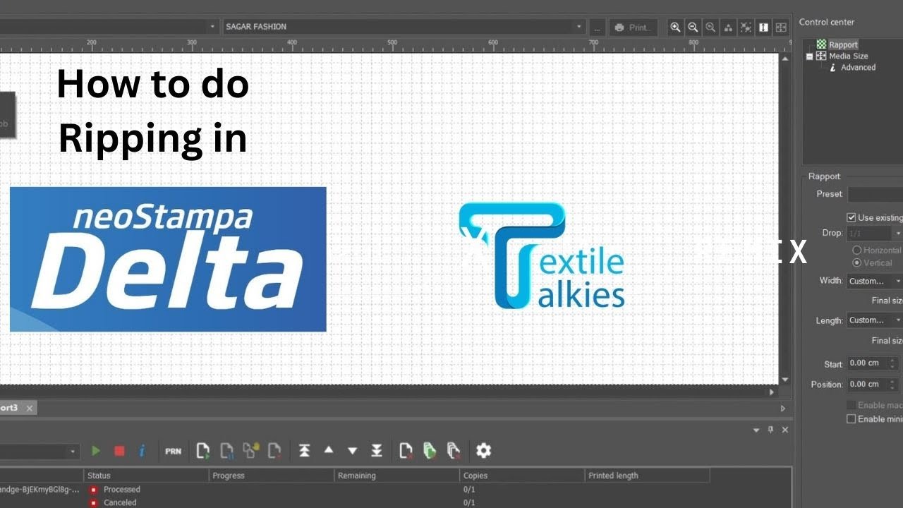 how to rip design file in neostampa10 