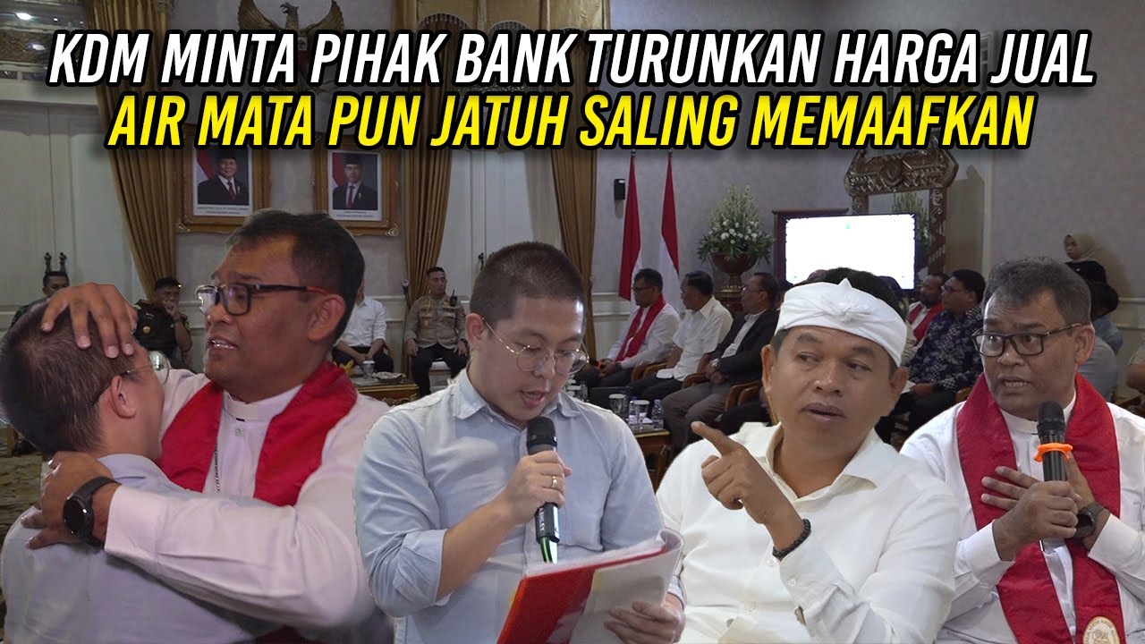 KDM MINTA PIHAK BANK TURUNKAN HARGA JUAL | AIR MATA PUN JATUH - PENDETA SALING MEMAAFKAN