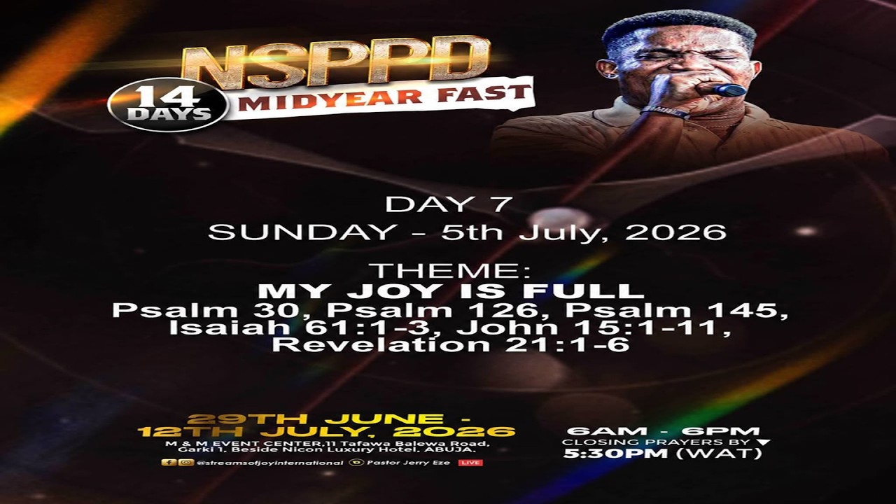 14 DAYS PRAYER & FASTING || DAY 8 || NO MORE DELAY || MONDAY 6TH JULY 2026