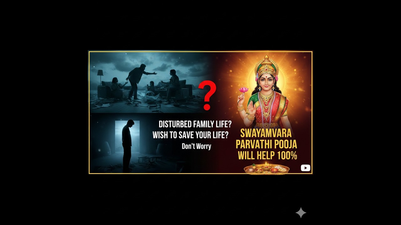 Disturbed Family Life? Wish to Save your Married Life?  Swayamvara Parvathi Pooja will help you 100%