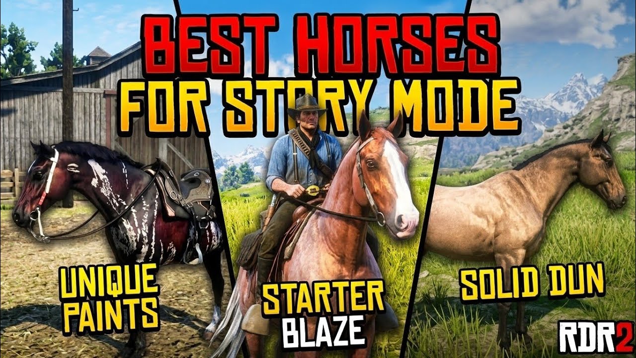 Red Dead Redemption 2: Best and Rarest Horses Guide (RDR2 Horse Locations) | Best Scenes Gaming