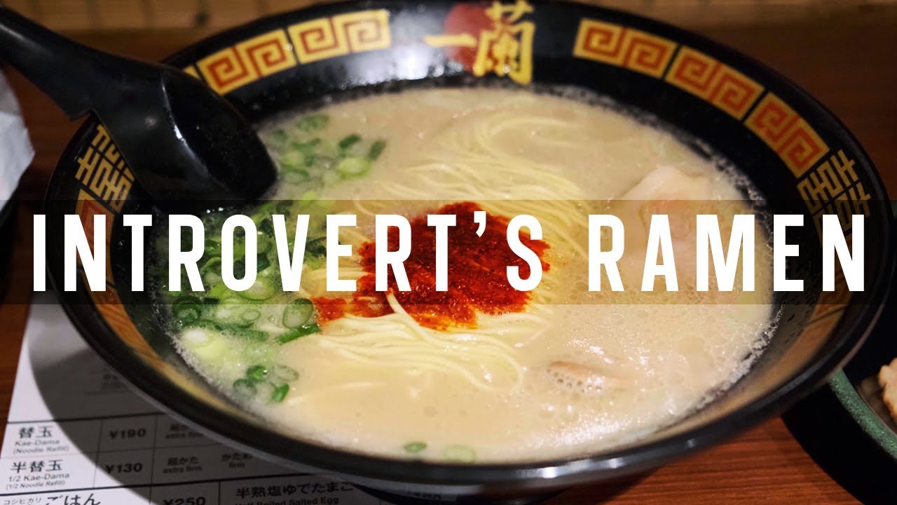 Ichiran Ramen: Tonkotsu Ramen for Introverts | Japanese Food