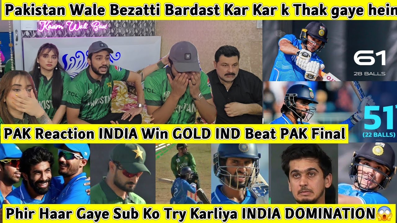 Phir Haar Gaye INDIA Beat PAK Abhishek Tilak Dono ne Mara PAK Public Reaction INDIA Win GOLD 😭
