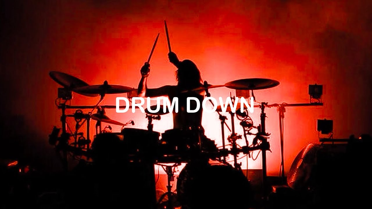 Drum down | instrument music-(Background use)￼