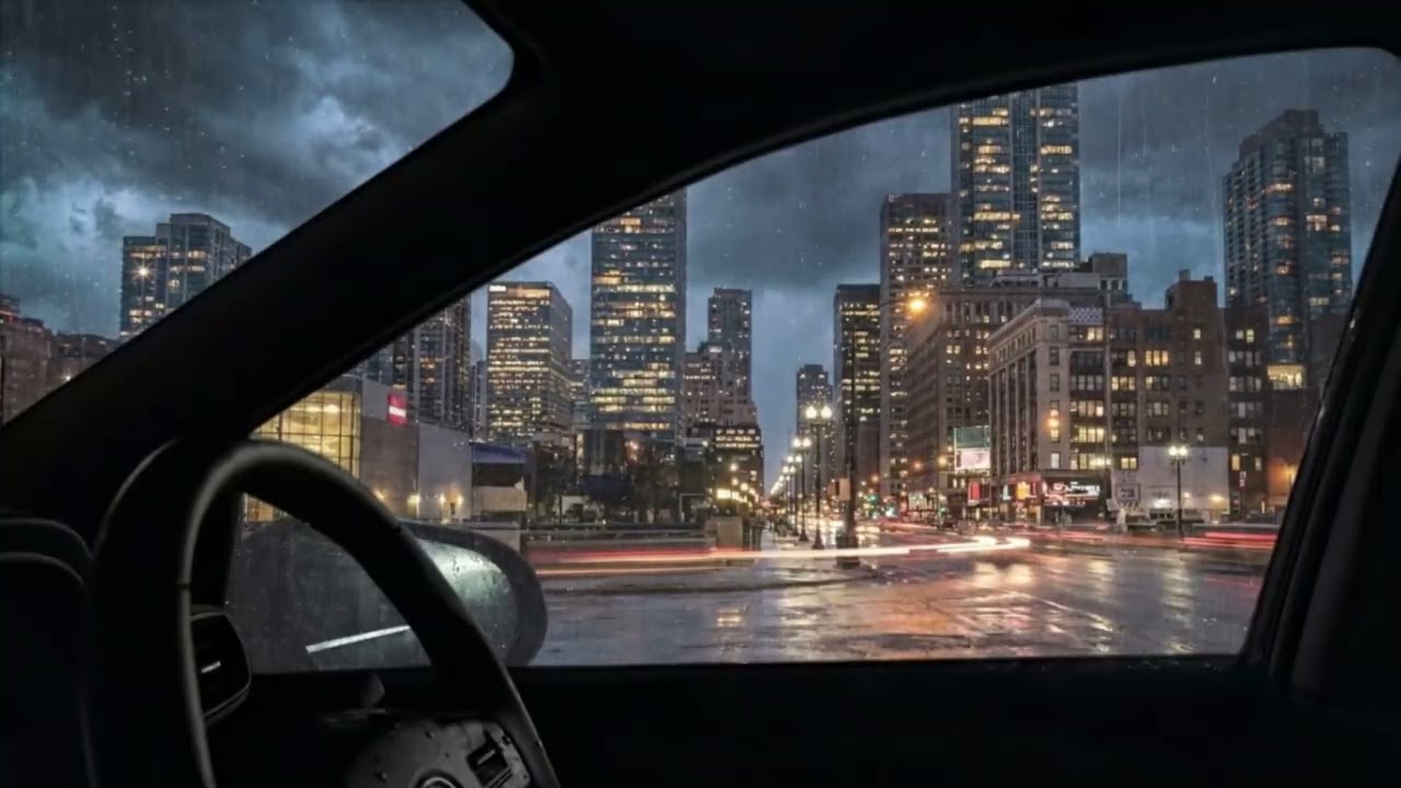 Heavy Rain Sounds to Stop Overthinking - Calm Car Ambience for Deep Sleep & Anxiety Relief