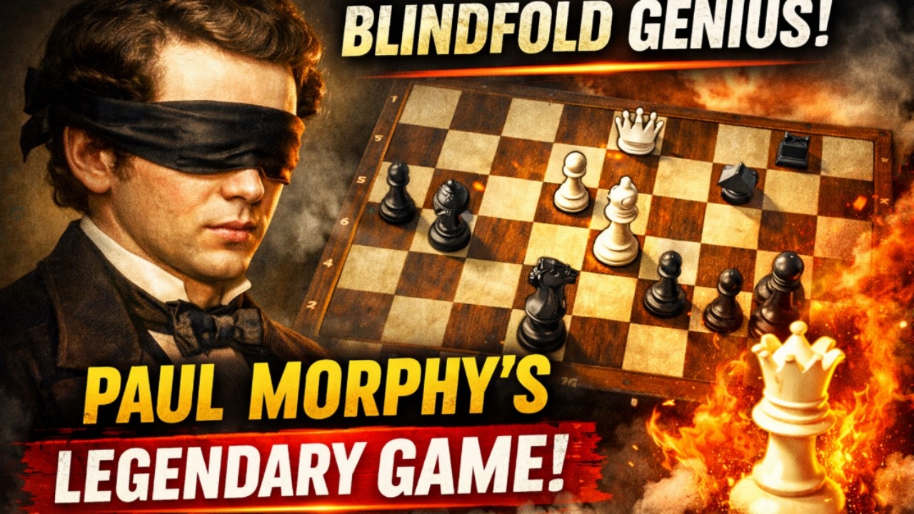Paul Morphy’s Incredible Blindfold Attack | Legendary Chess Game (1858)