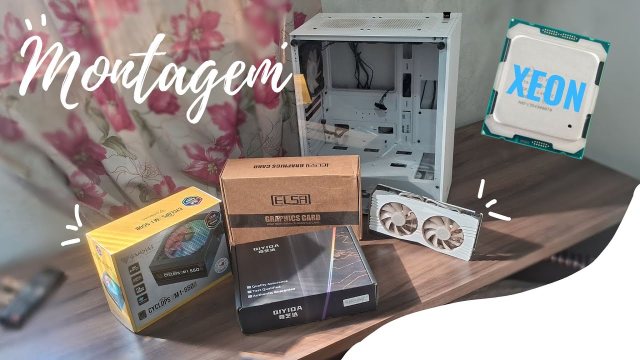 Montando meu kit xeon full white em 2025 🤍 (XEON 2680 v4 + RX580)