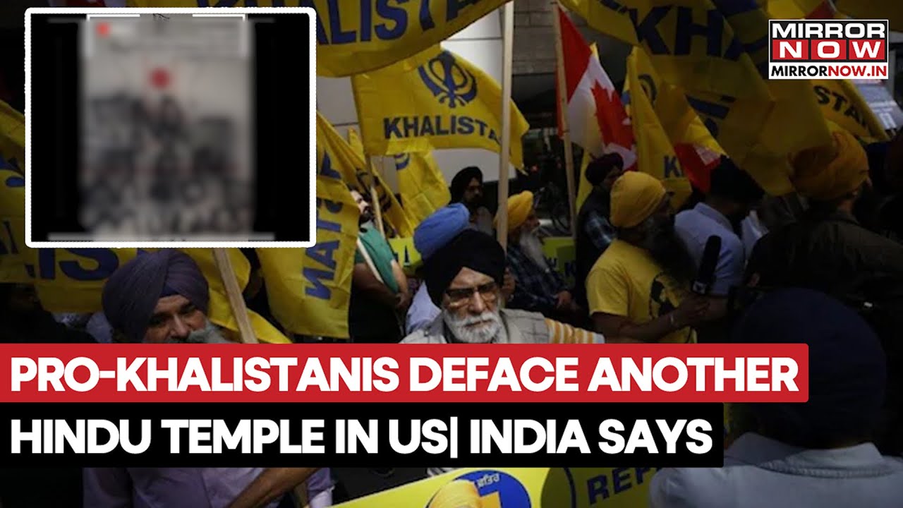 Hindu Temple Attacked In US, Pro-Khalistanis Hand Suspected? 4th Attack In A Yr| Shocking Video