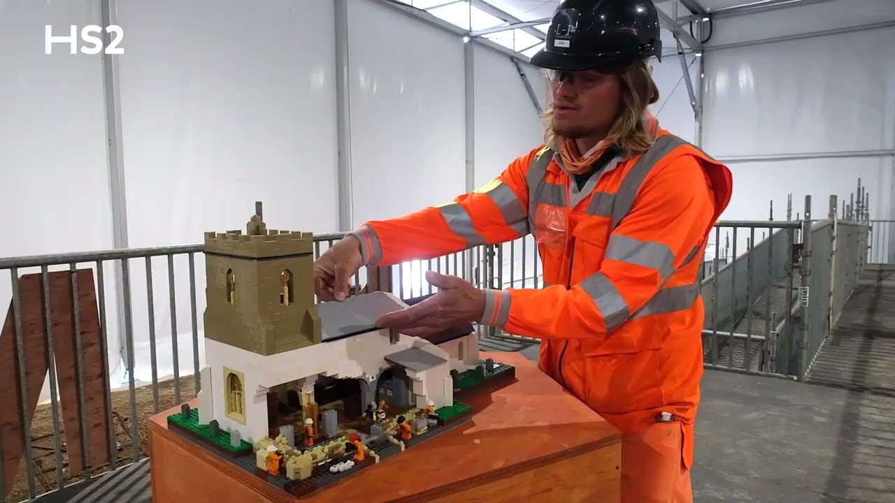 HS2 archaeologist recreates medieval church using @LEGO