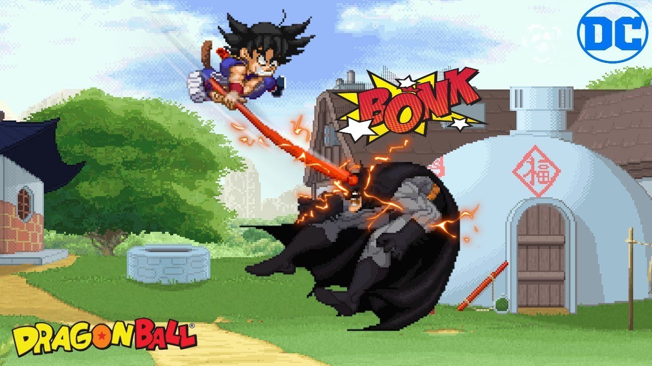 Kid Goku Vs Batman - Dragon Ball X DC Comics