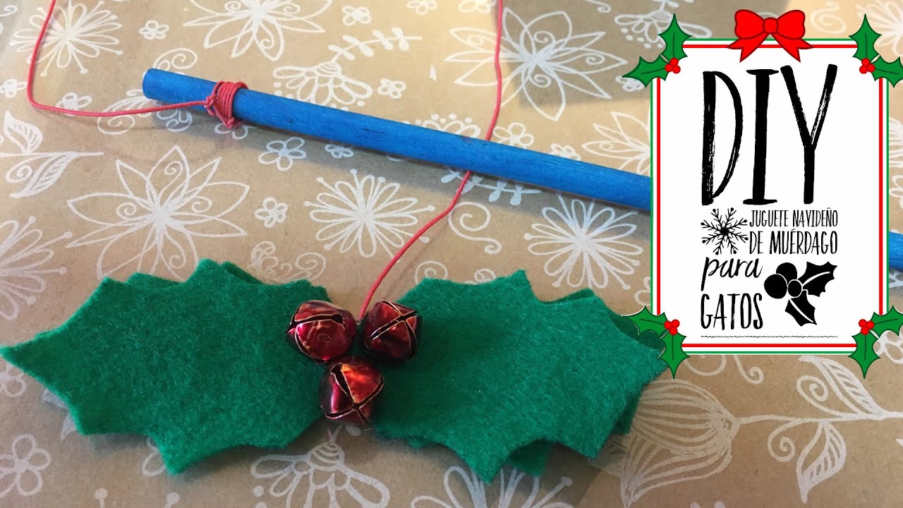 Juguete Navideño de Muérdago para Gato