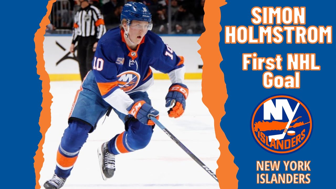 Simon Holmstrom #10 (New York Islanders) first NHL goal Dec 17, 2022
