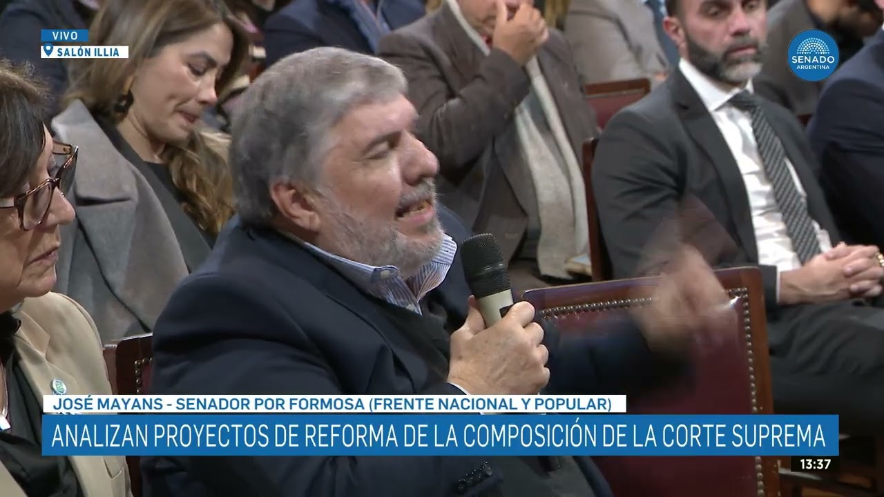 SENADOR JOSÉ MAYANS - PLENARIO DE AS. CONSTITUCIONALES Y JUSTICIA