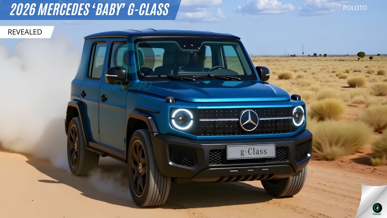 Новый 2026 Mercedes ‘Baby 'G Class раскрыл - последняя версия знаковой эмблемы G -класса!