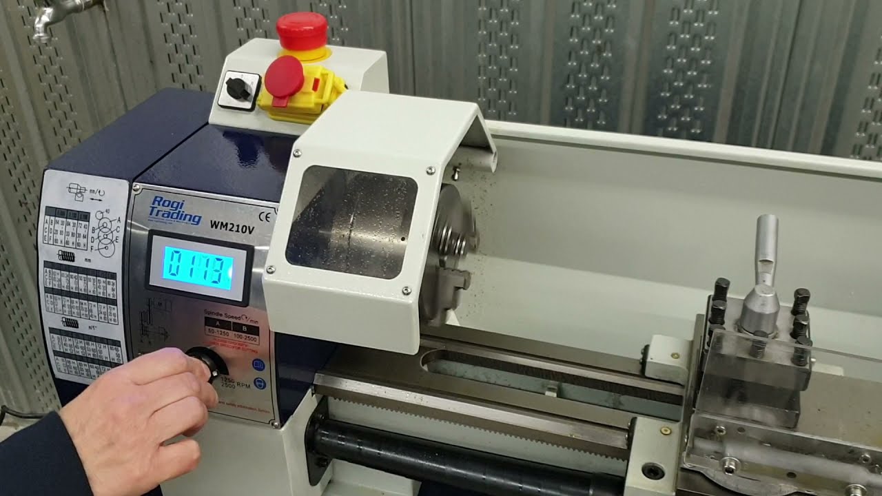 ROGI bench lathe WM210V BRUSHLESS