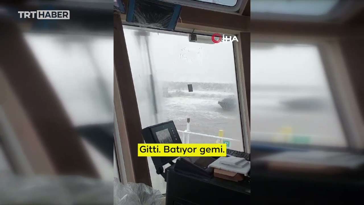 Zonguldak'ta batan geminin son yardım &ccedil;ağrısı ortaya &ccedil;ıktı