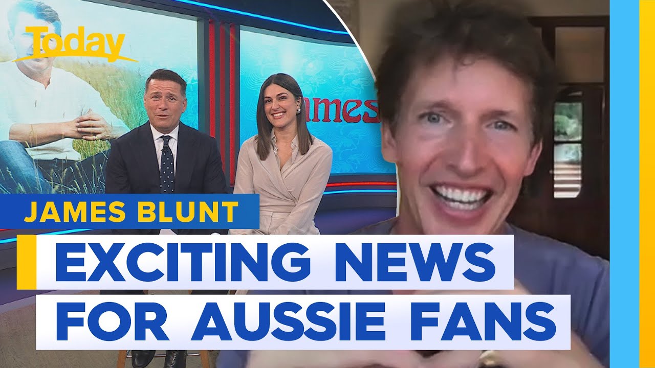 James Blunt's exciting announcement for Aussie fans | Today Show Australia