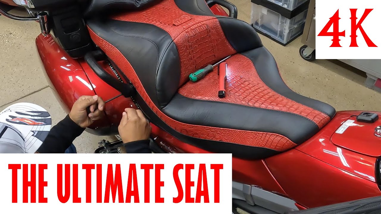 Custom Ultimate Motorcycle Seat Install Honda Goldwing GL1800