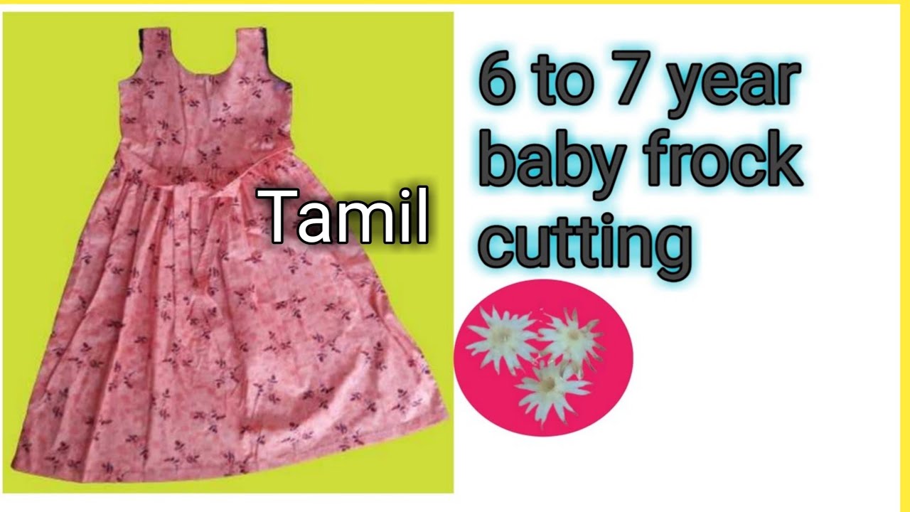 Cotton frock cutting in tamil || 6to7 year baby frock || Baby frock || Summer frock || DIY