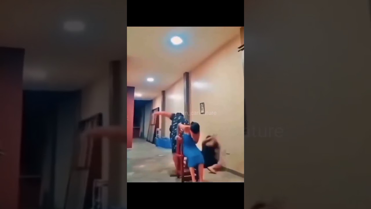Girl Crashes While Playing Musical Chairs
